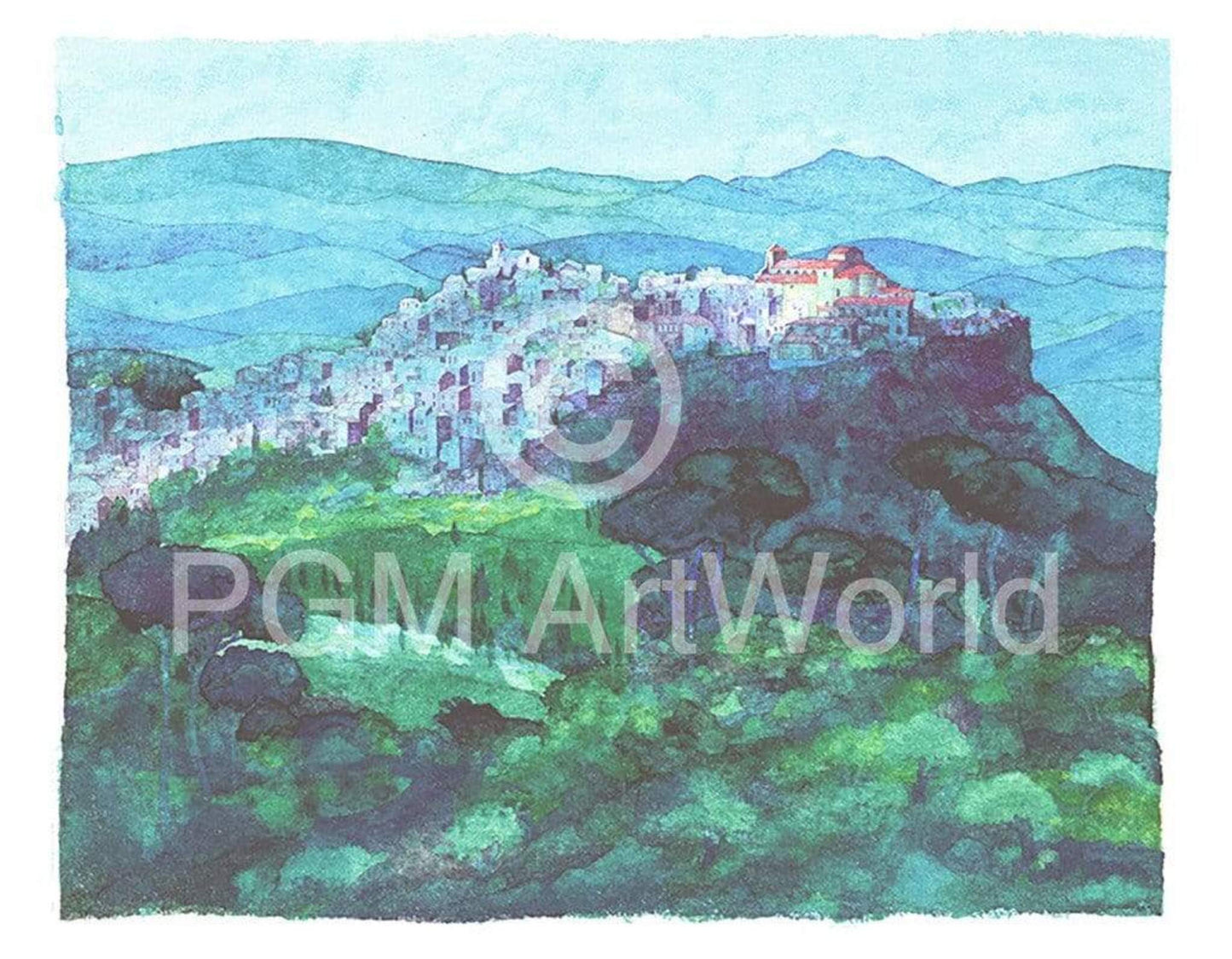 Kunstdruck Ralf Westphal - Sizilien 90x70cm