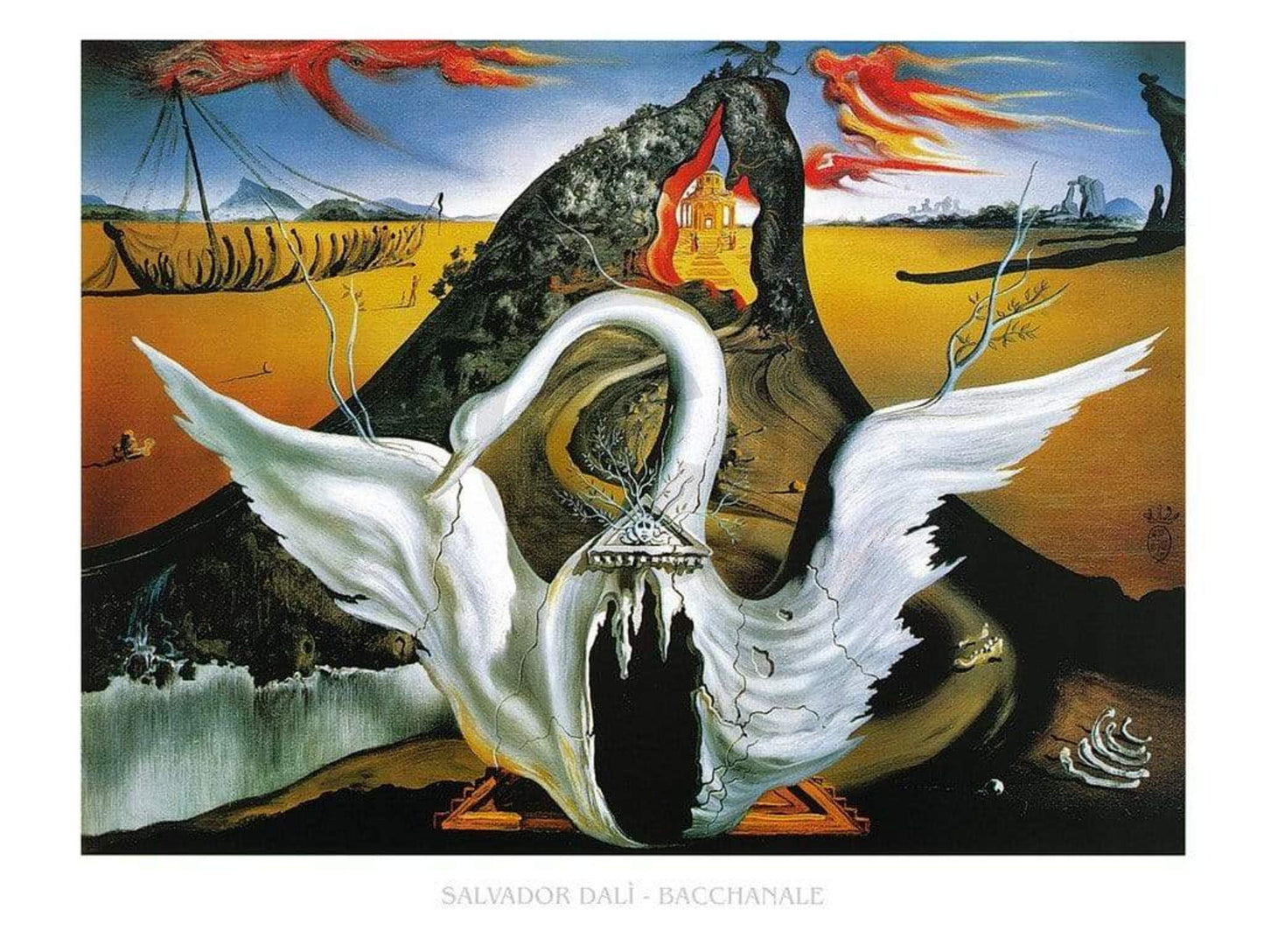 Kunstdruck Salvador Dali - Bacchanale 80x60cm