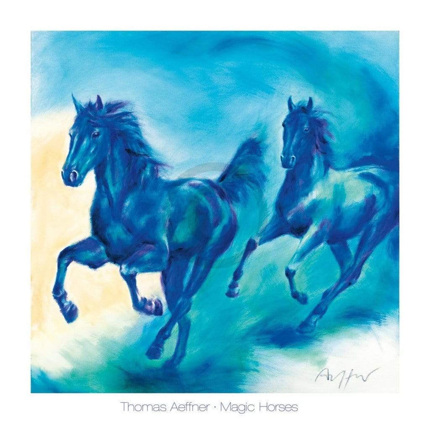 Kunstdruck Thomas Aeffner - Magic Horses 70x70cm
