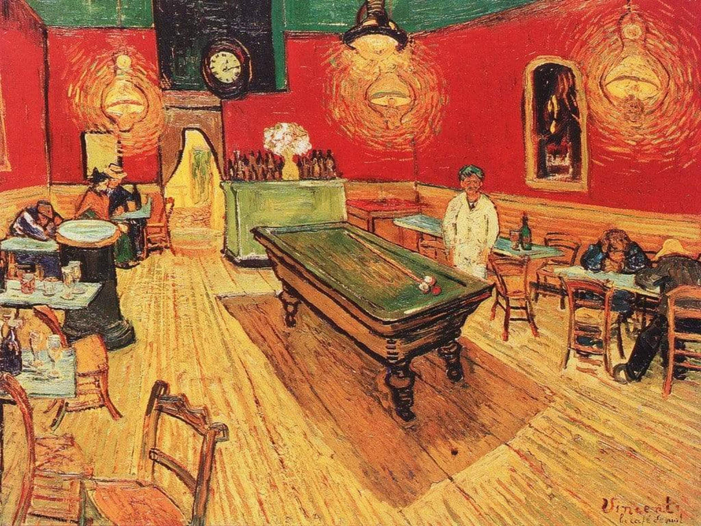 Kunstdruck Vincent Van Gogh - Caffe di notte 80x60cm