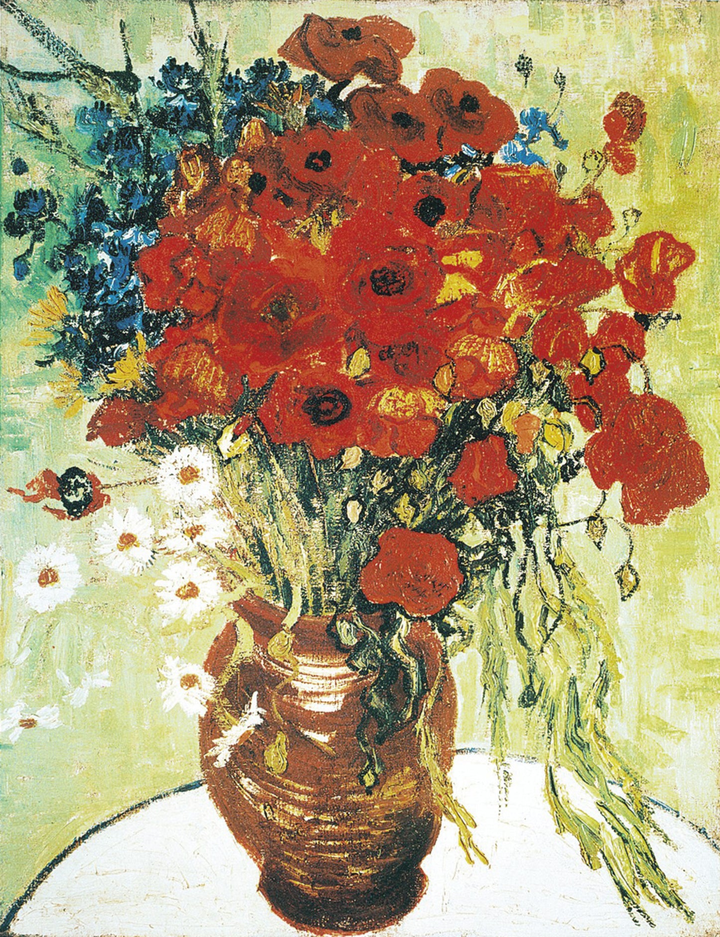 Kunstdruck Vincent Van Gogh - Vase avec marguerite 60x80cm