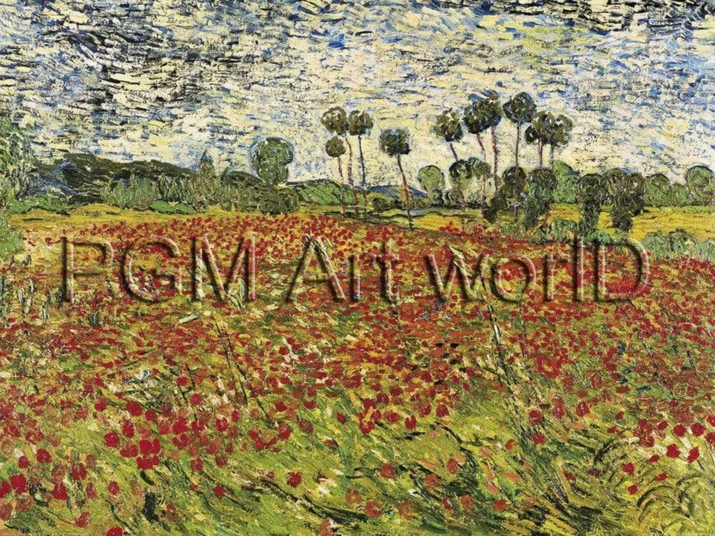 Kunstdruck Vincent Van Gogh - Field of Poppies 80x60cm