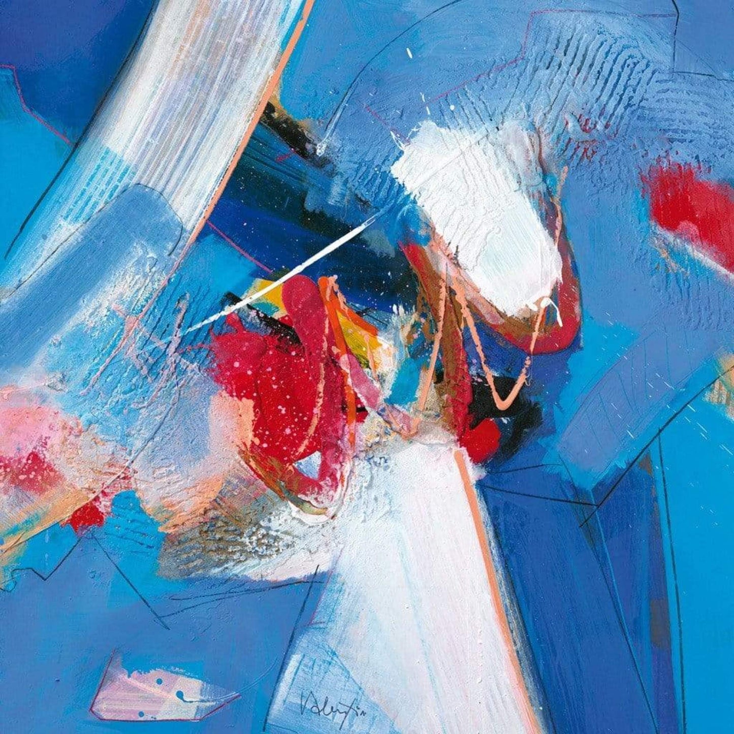 Kunstdruck Valentin Vitanov - Kathedrale II 70x70cm