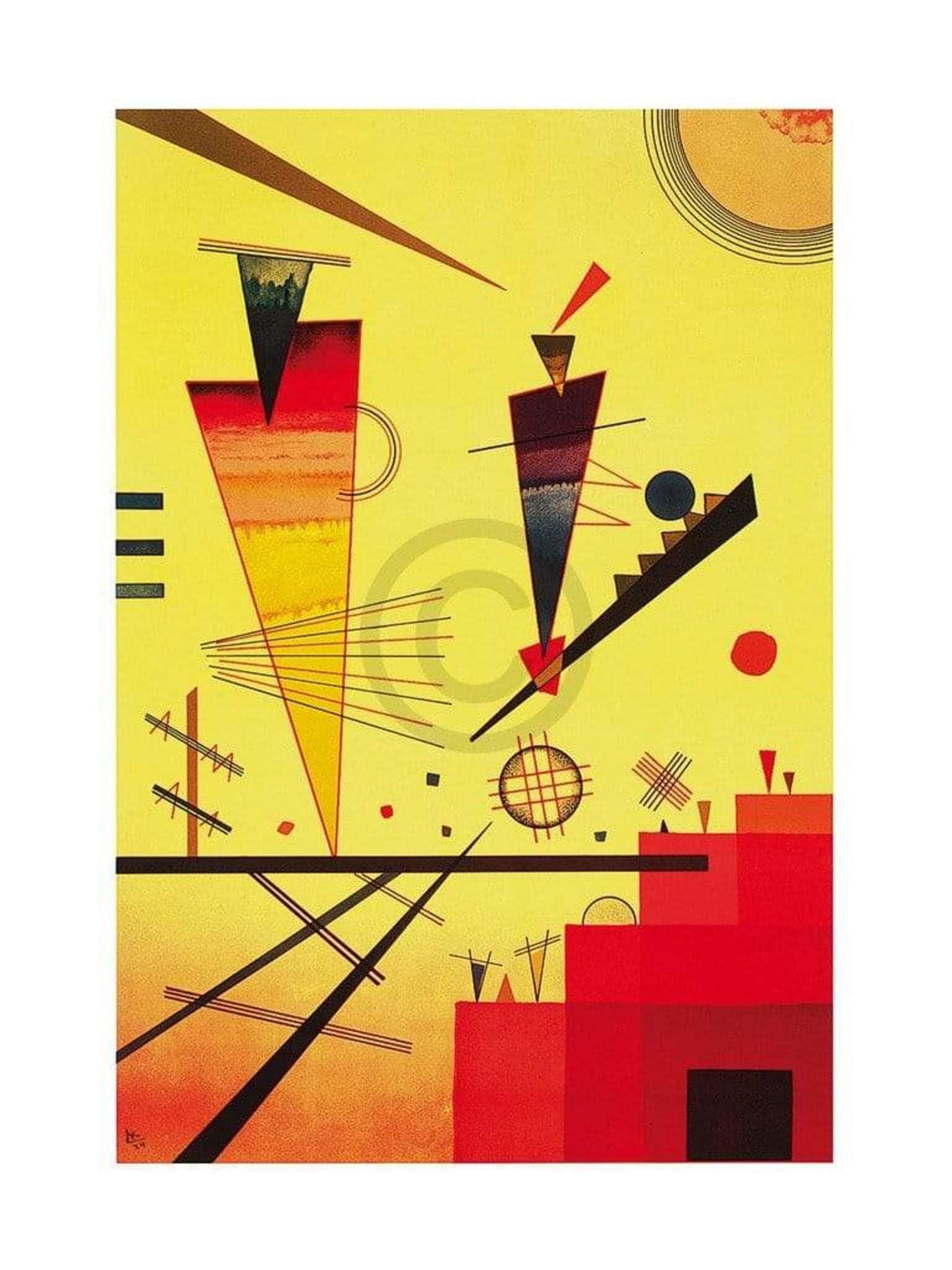 Kunstdruck Wassily Kandinsky - Structure joyeuse 60x80cm