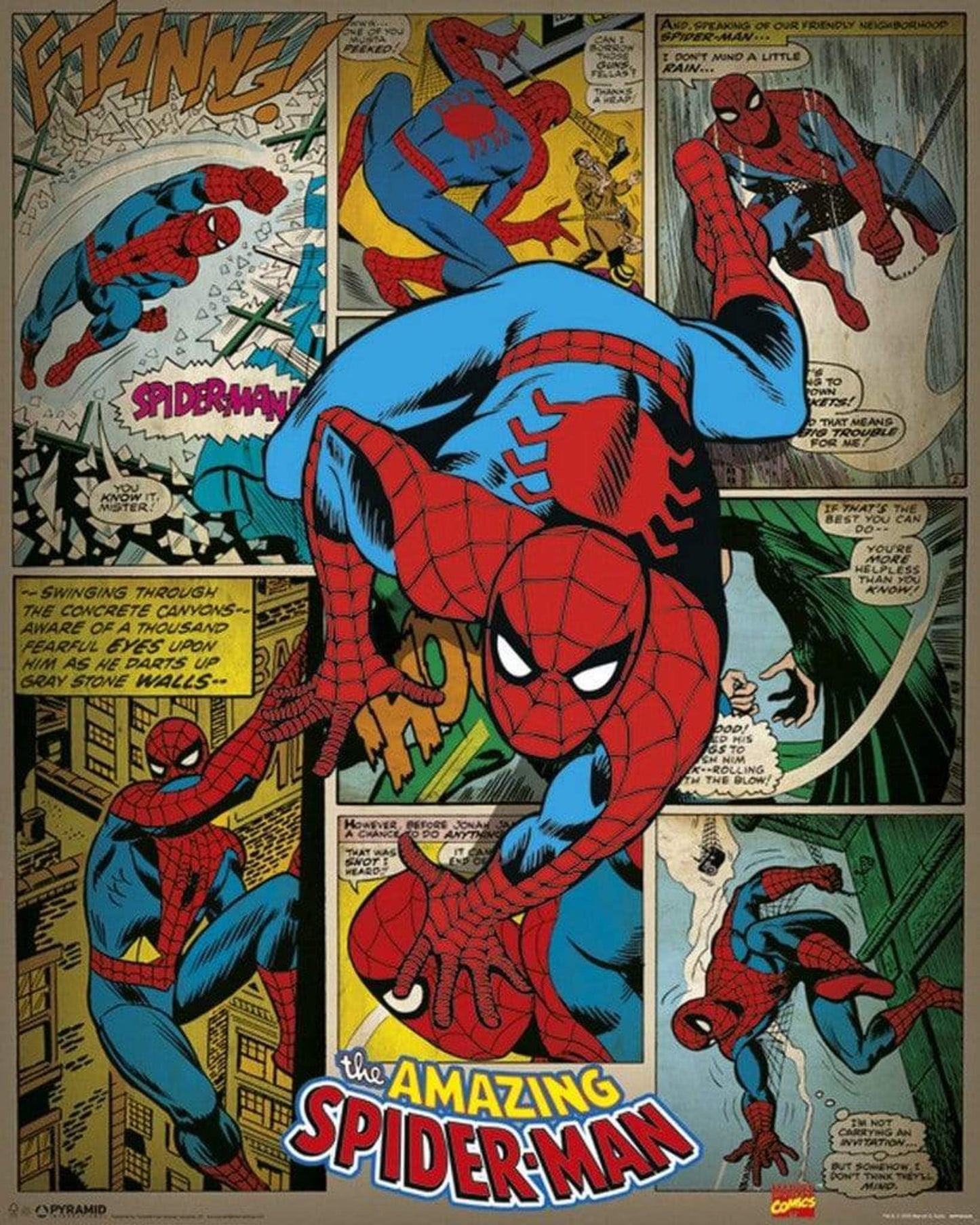 Poster Marvel Comics Spider-Man Retro 40x50cm