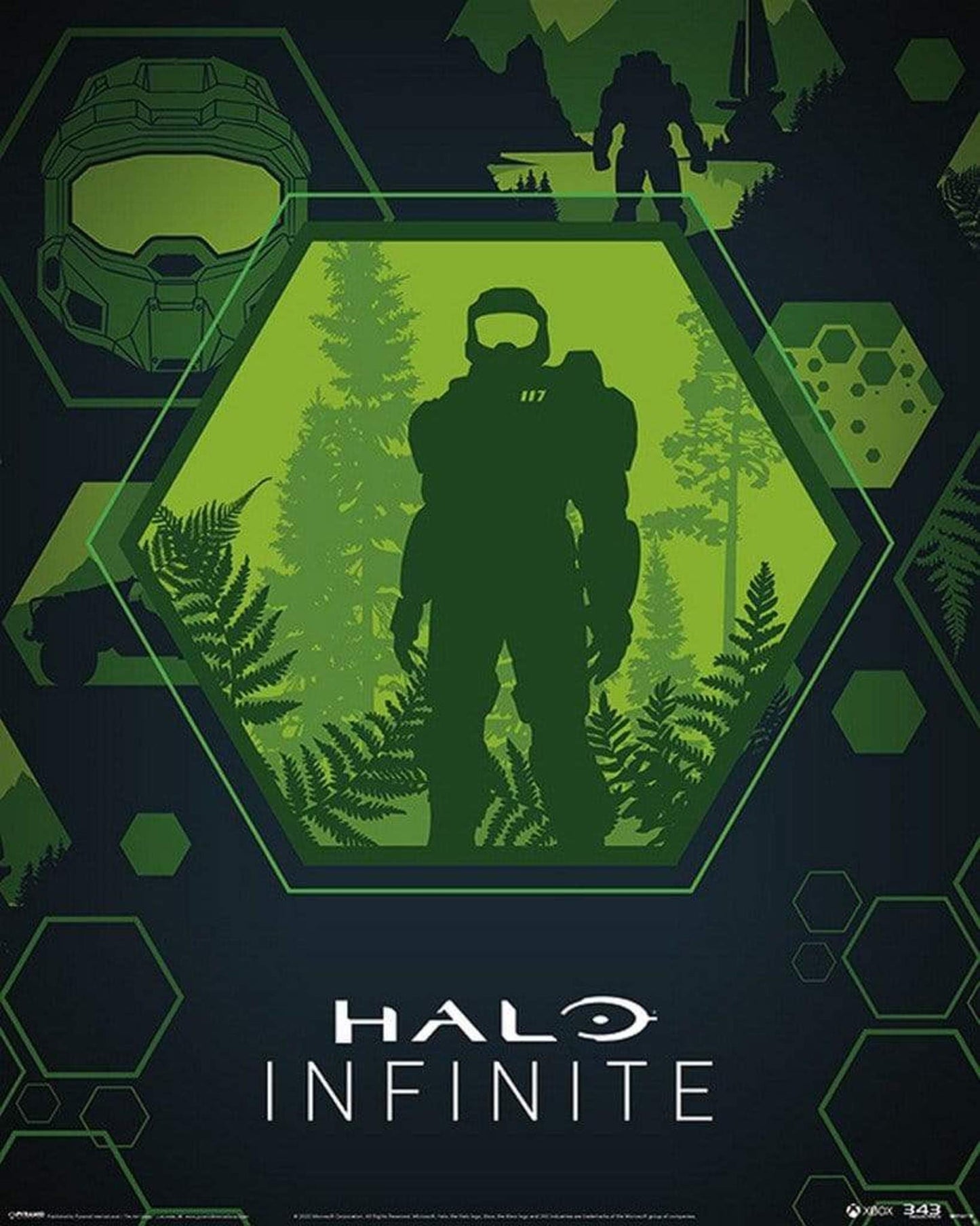 Poster Halo Infinite - Master Chief Hex 40x50cm