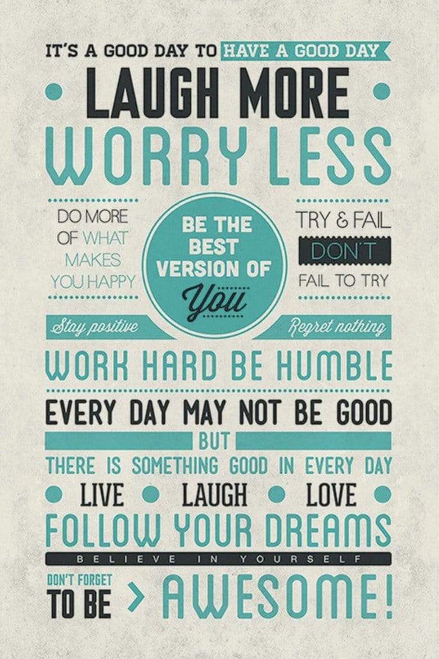 Poster Be Awesome 61x91,5cm