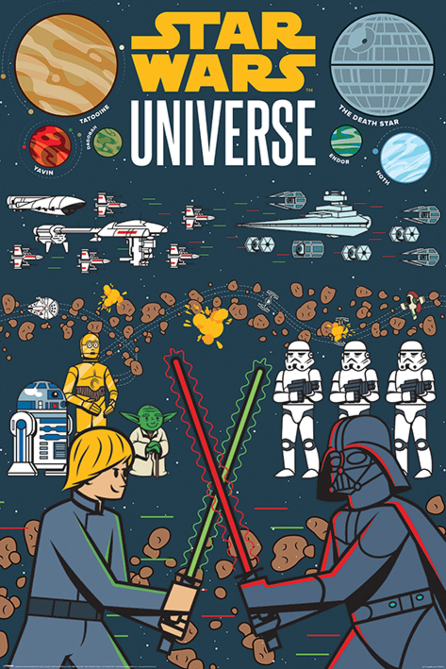 Poster Star Wars - Universe Illustrated 61x91,5cm
