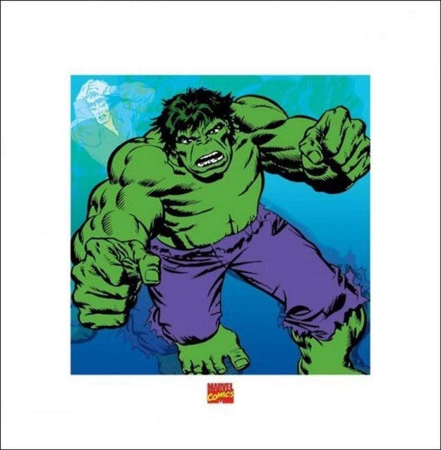 Kunstdruck Hulk - Marvel Comics 40x40cm
