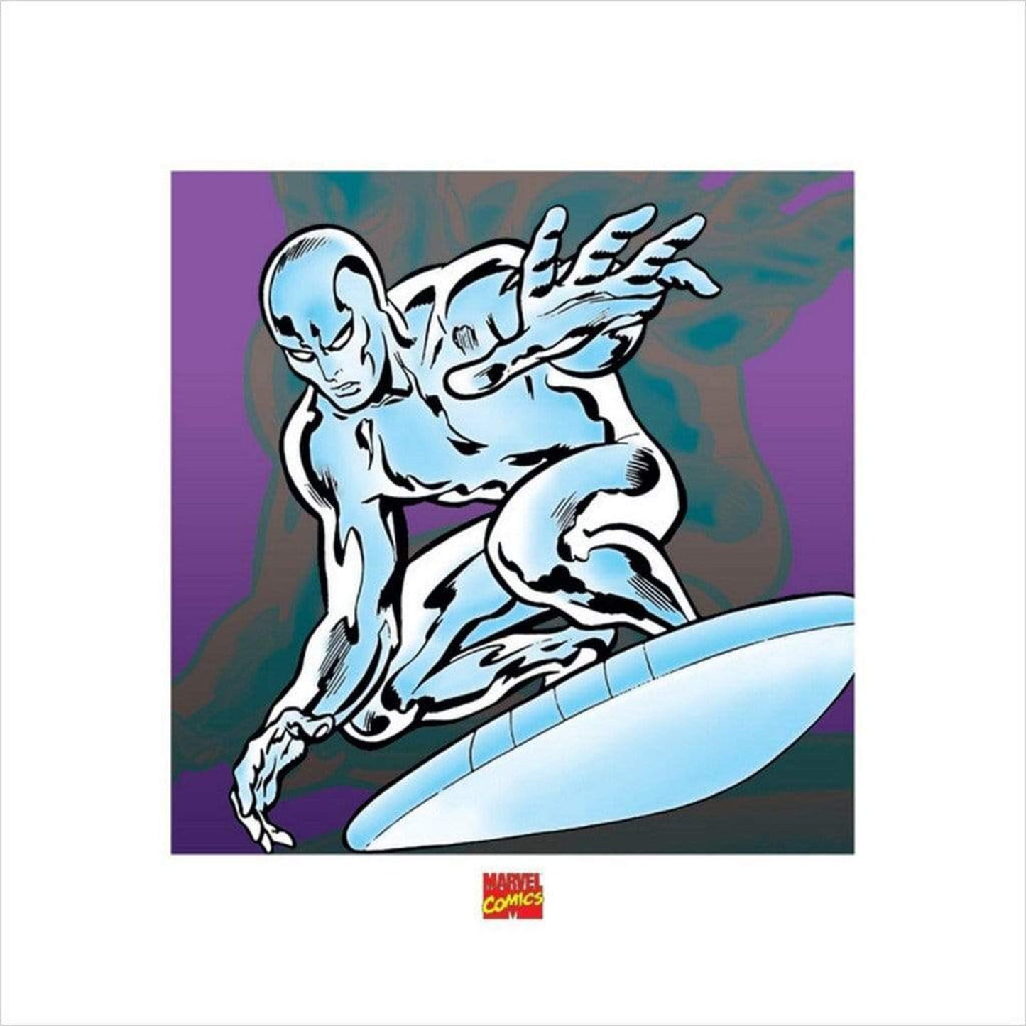 Kunstdruck Marvel Comics - Silver Surfer 40x40cm
