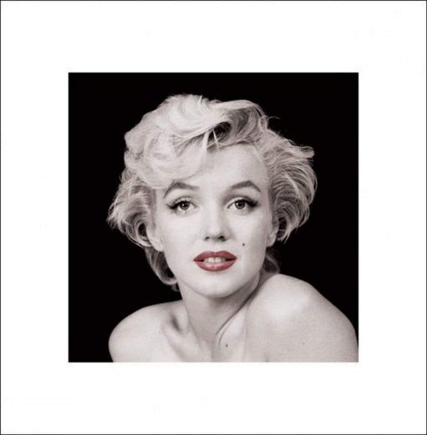 Kunstdruck Marilyn Monroe - Red Lips 40x40cm