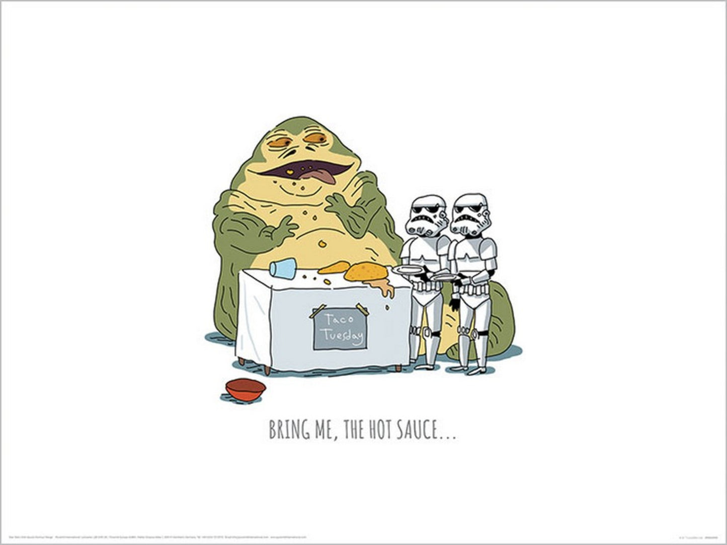 Kunstdruck Star Wars Hot Sauce 40x30cm