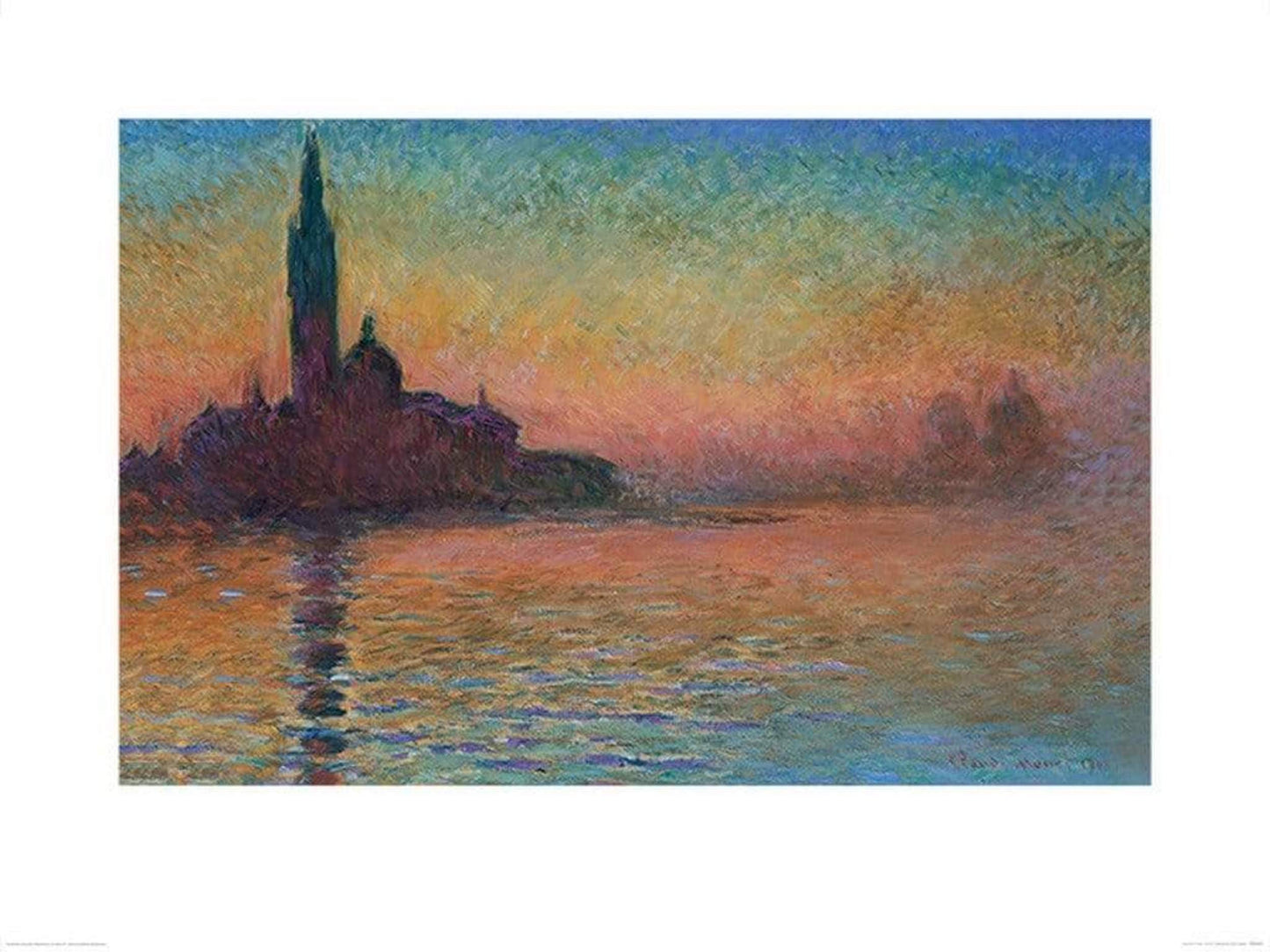 Kunstdruck Monet - Sunset in Venice 60x80cm