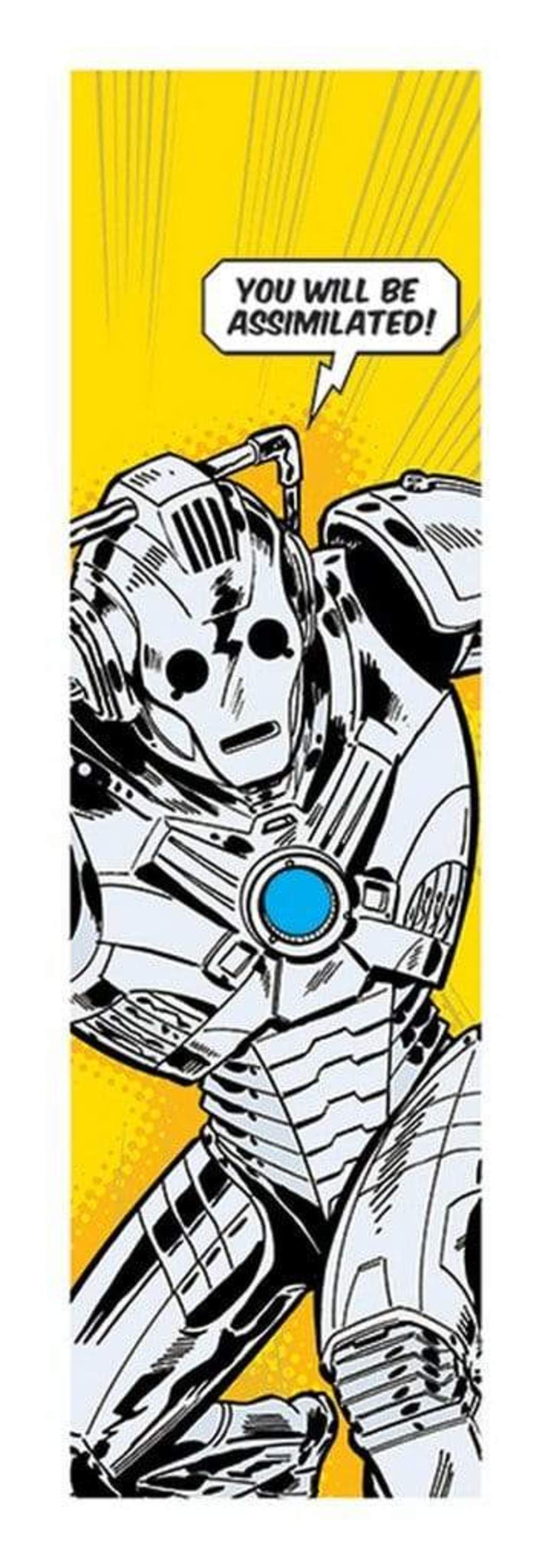 Kunstdruck Doctor Who Comic Cyberman 33x95cm