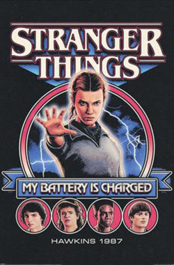 Poster Stranger Things 5 - My Battery is Charged 61x91,5cm