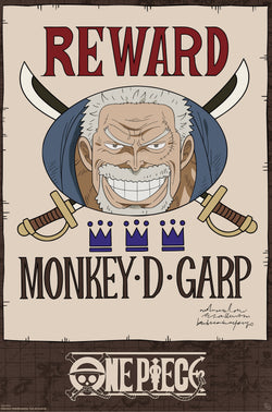 Poster One Piece - Wanted - Garp Cross Guild 61x91,5cm