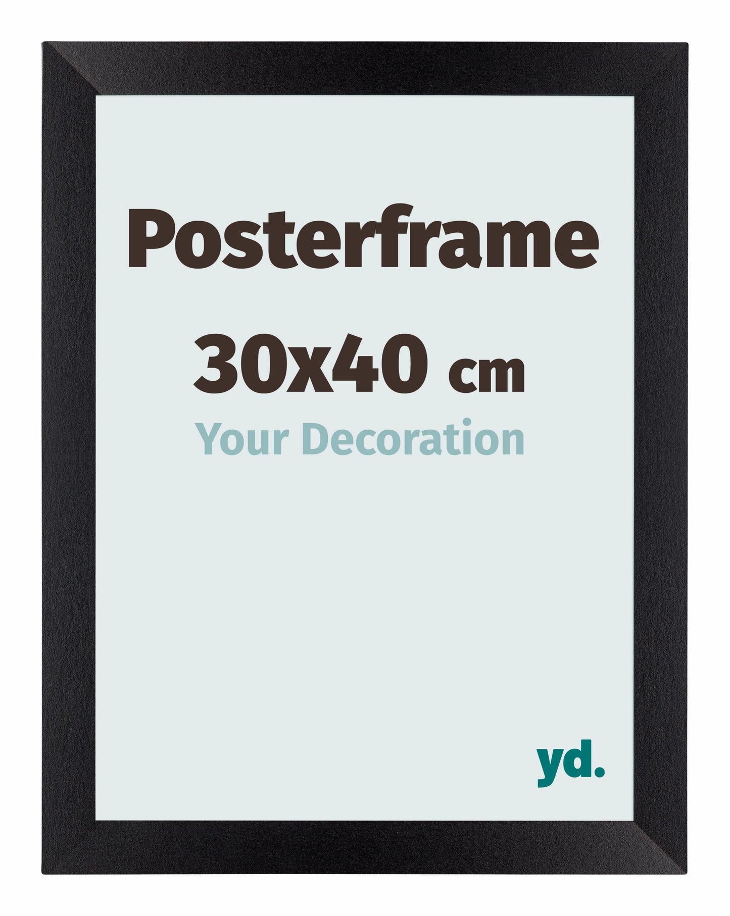 Posterrahmen 30x40cm Schwarz Matt MDF Parma