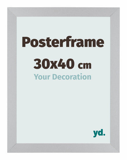 Posterrahmen 30x40cm Silber Matt MDF Parma