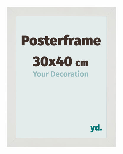 Posterrahmen 30x40cm Weiss Matt MDF Parma
