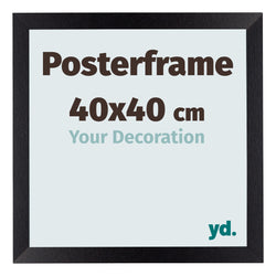 Posterrahmen 40x40cm Schwarz Matt MDF Parma