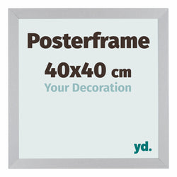 Posterrahmen 40x40cm Silber Matt MDF Parma