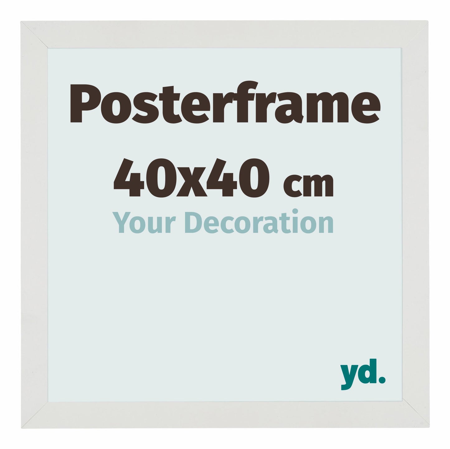 Posterrahmen 40x40cm Weiss Matt MDF Parma
