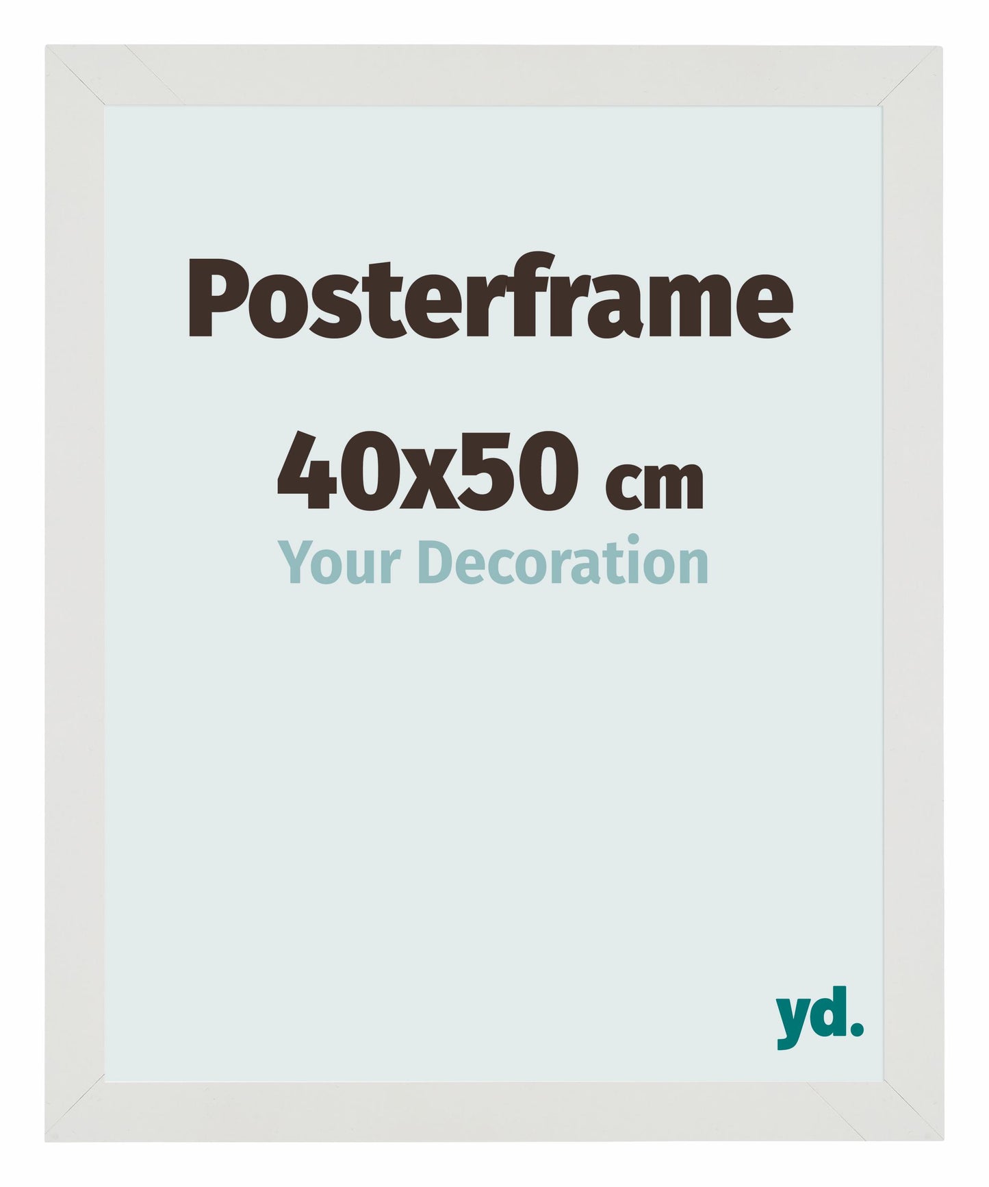 Posterrahmen 40x50cm Weiss Matt MDF Parma