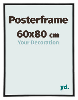 Posterrahmen 60x80cm Schwarz Matt Kunststoff Paris