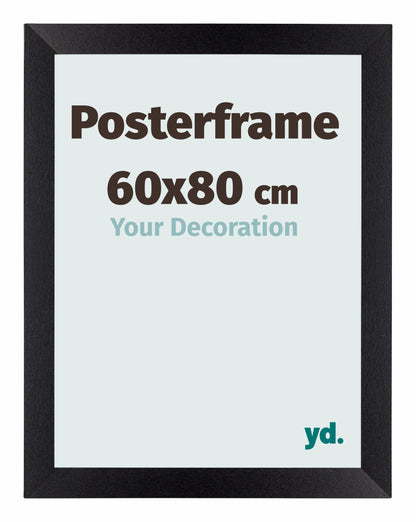 Posterrahmen 60x80cm Schwarz Matt MDF Parma