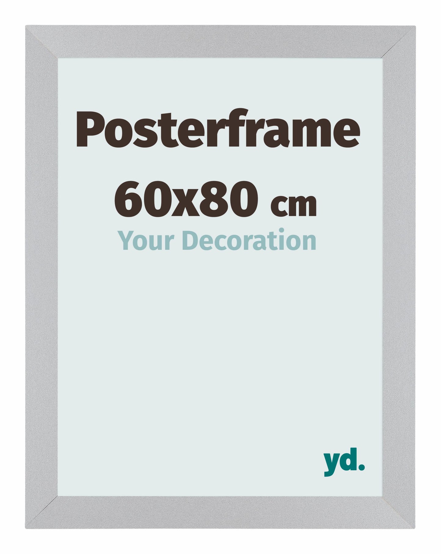 Posterrahmen 60x80cm Silber Matt MDF Parma
