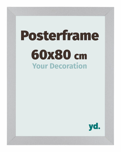 Posterrahmen 60x80cm Silber Matt MDF Parma