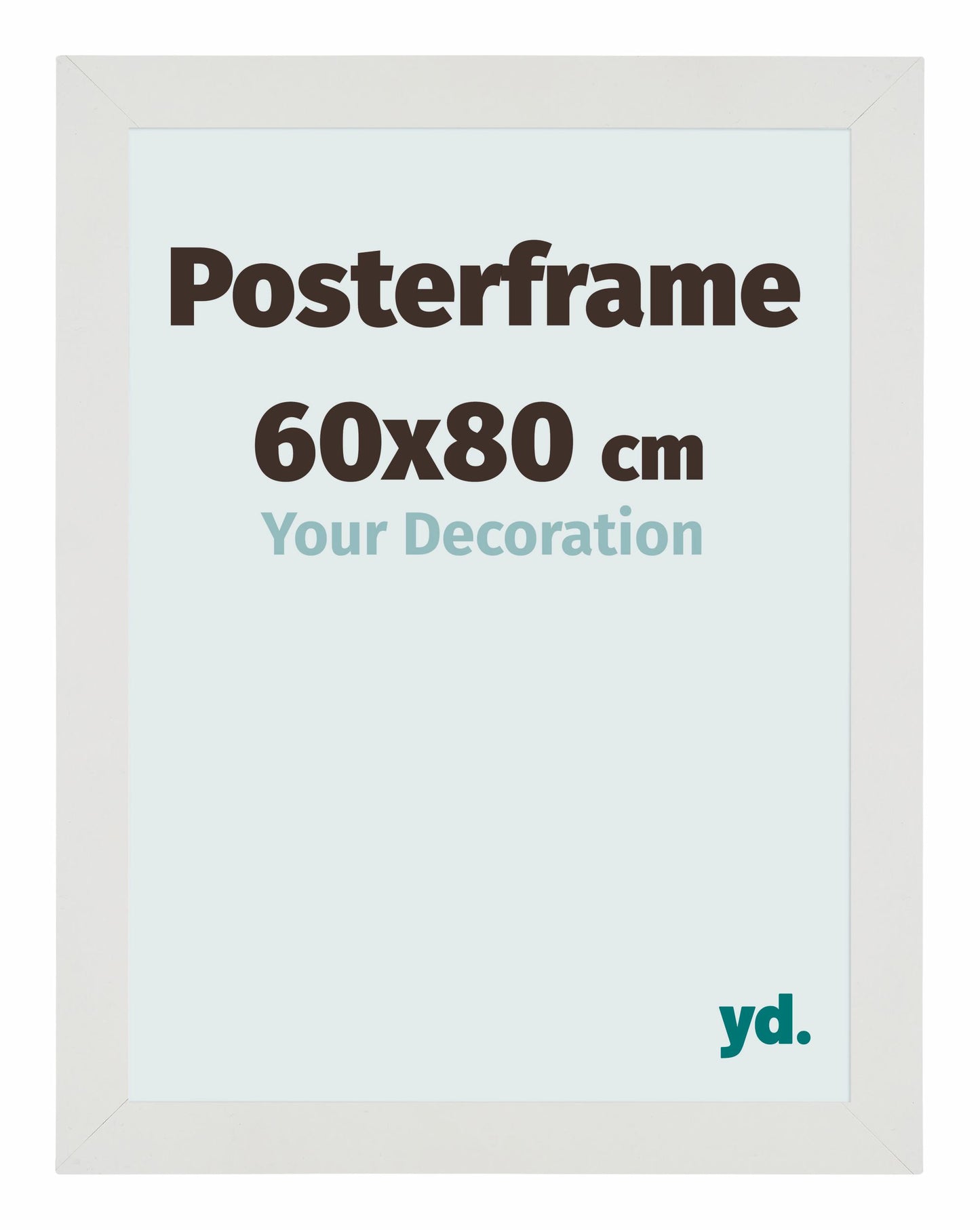Posterrahmen 60x80cm Weiss Matt MDF Parma