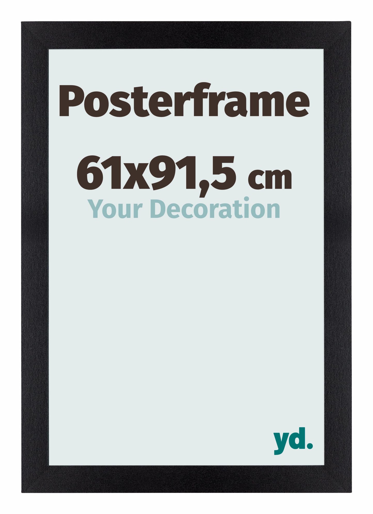 Posterrahmen 61x91,5cm Schwarz Matt MDF Parma