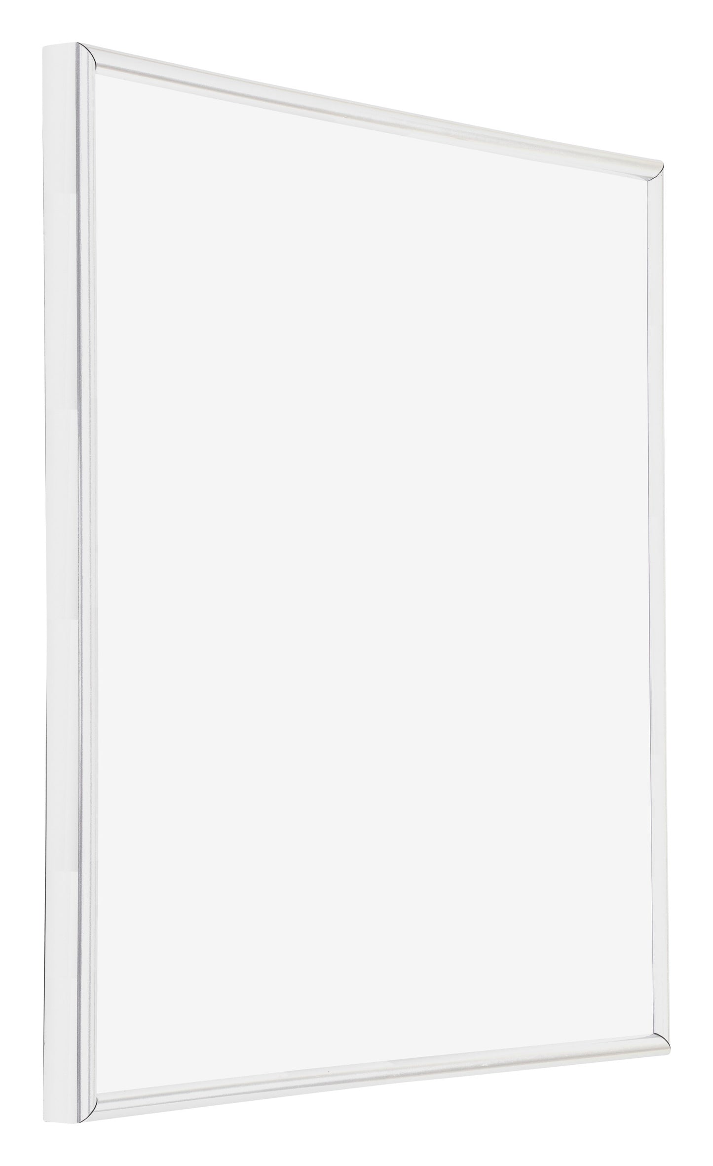 Posterrahmen 40x40cm Weiss Hochglanz Kunststoff Paris