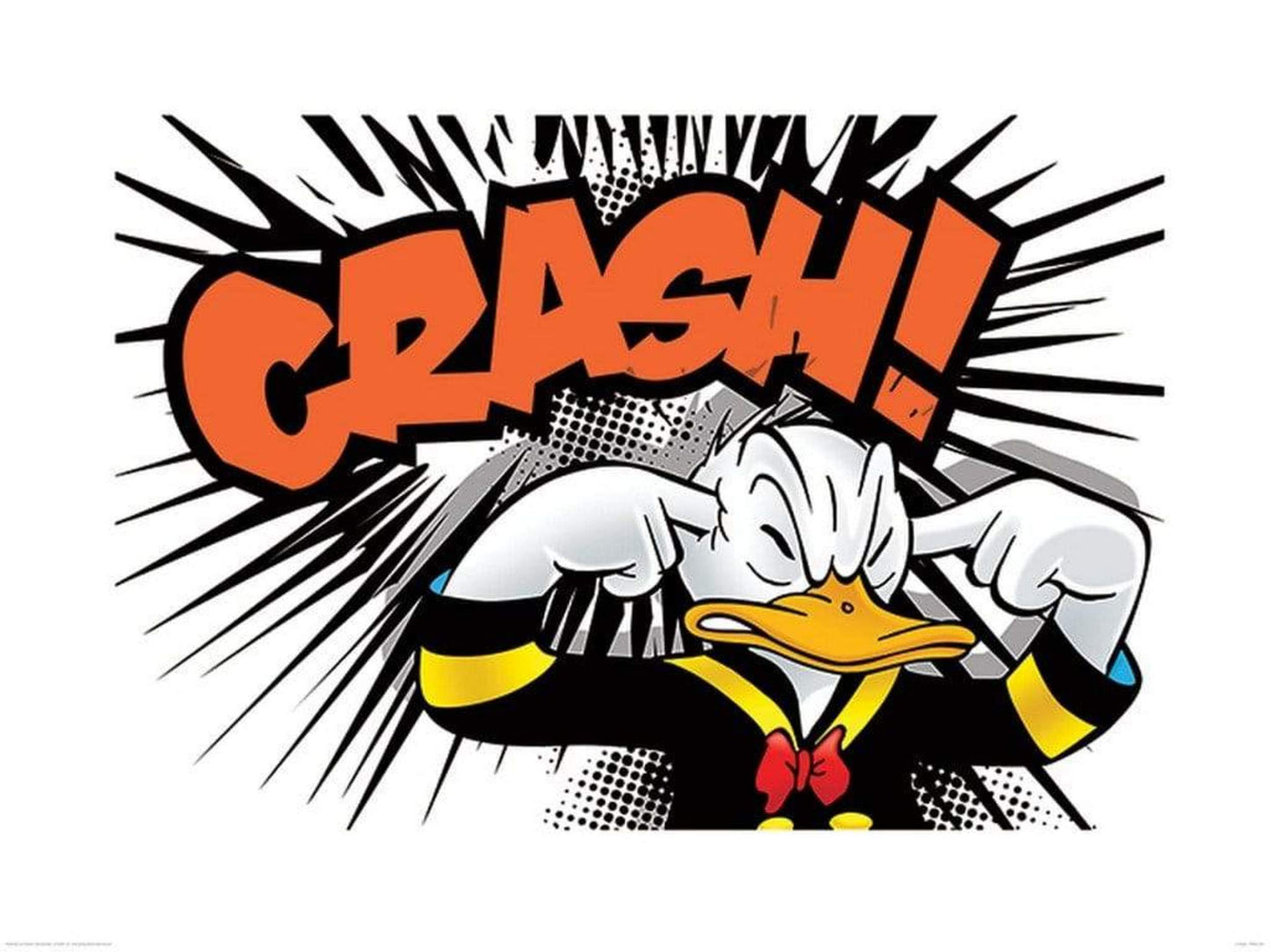 Kunstdruck Donald Duck - Crash 80x60cm
