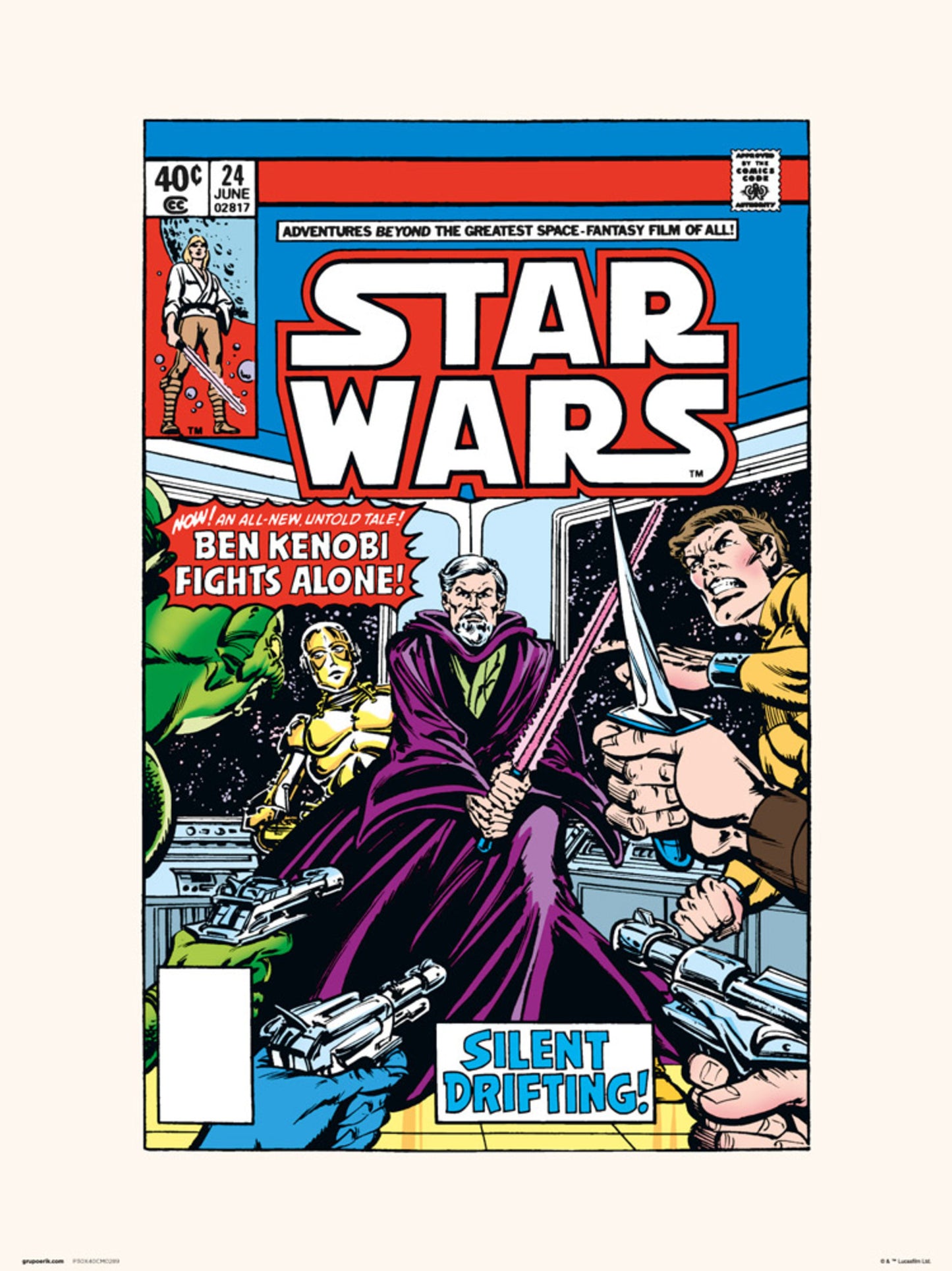 Kunstdruck Star Wars - 24 Silent Drifting 30x40cm