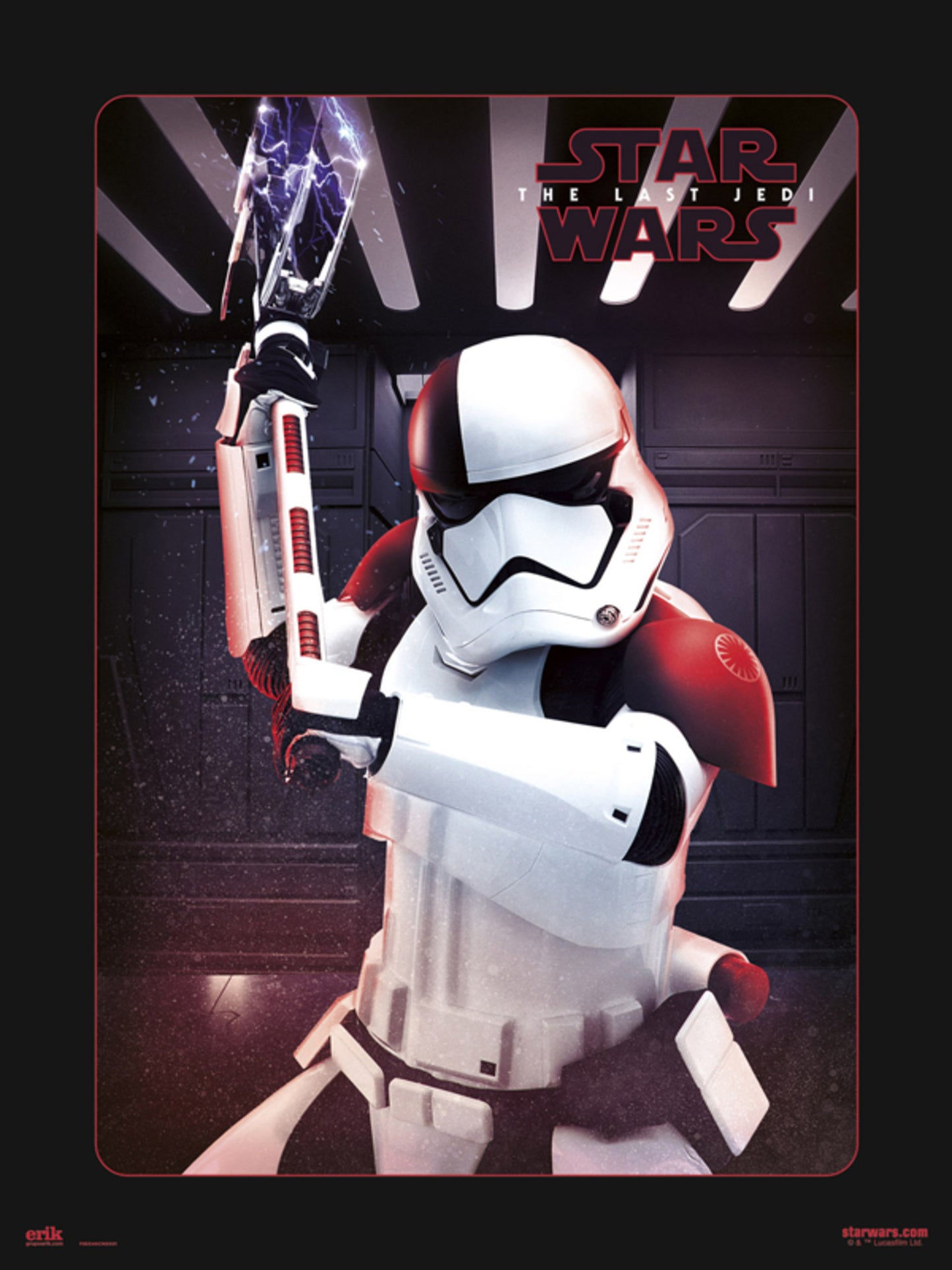 Kunstdruck Star Wars - Vill Executioner Trooper 30x40cm