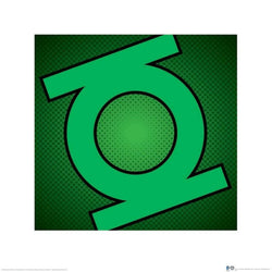 Kunstdruck DC Comics - Green Lantern - Symbol 40x40cm