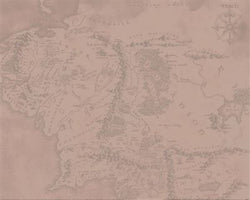 Kunstdruck The Lord of the Rings - Middle Earth 40x50cm