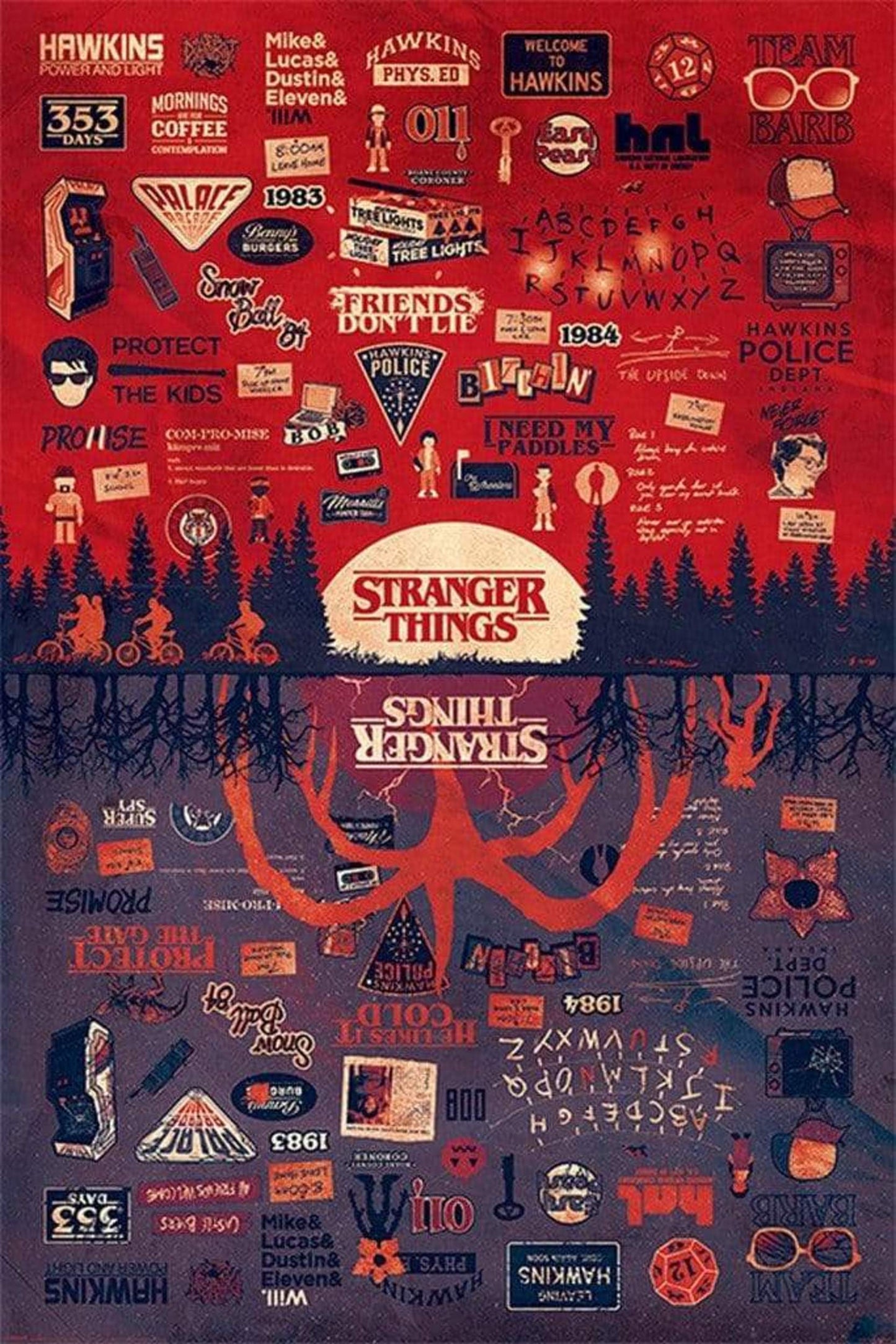 Poster Stranger Things - The Upside Down 61x91,5cm