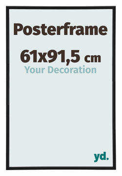Posterrahmen 61x91,5cm Schwarz Matt Kunststoff Paris