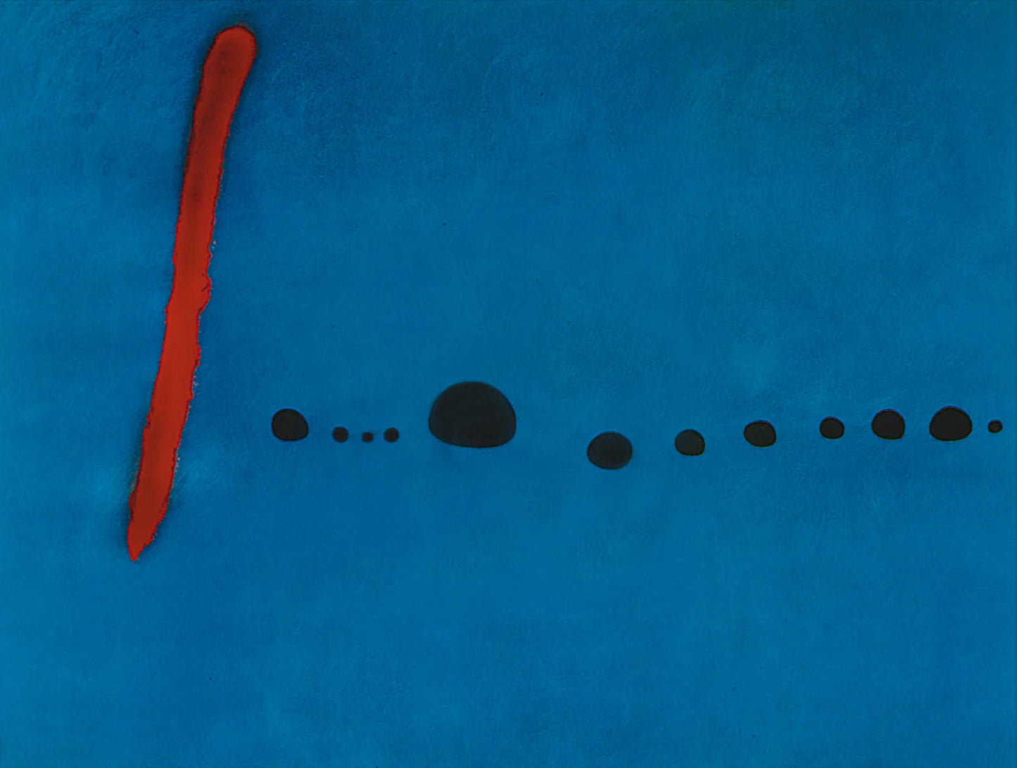 Kunstdruck Joan Miro - Blue II, 4-3-61 80x60cm