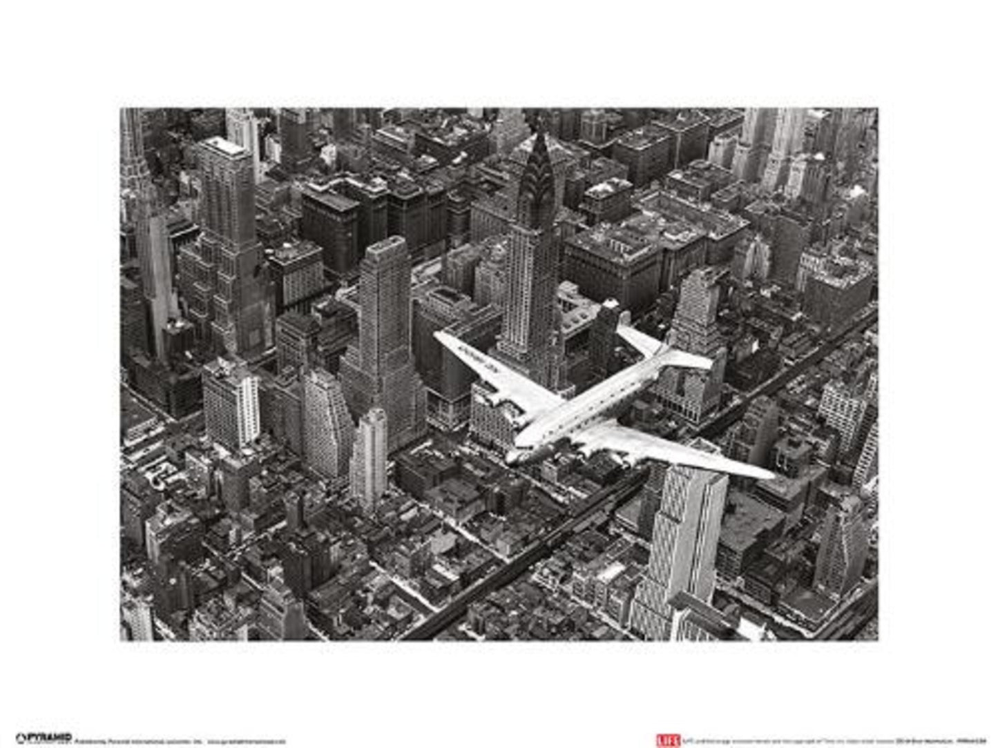 Kunstdruck Time Life - Dc-4 Over Manhattan 30x40cm