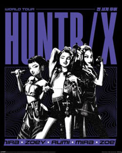 Poster K-Pop Demon Hunters - Huntrix World Tour 40x50cm