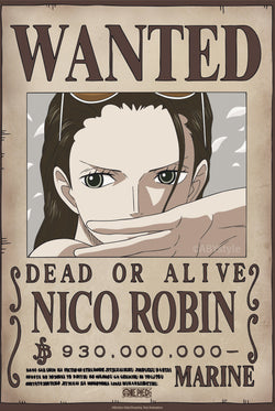 Poster One Piece - Wanted Nico Robin Wano 38x52cm