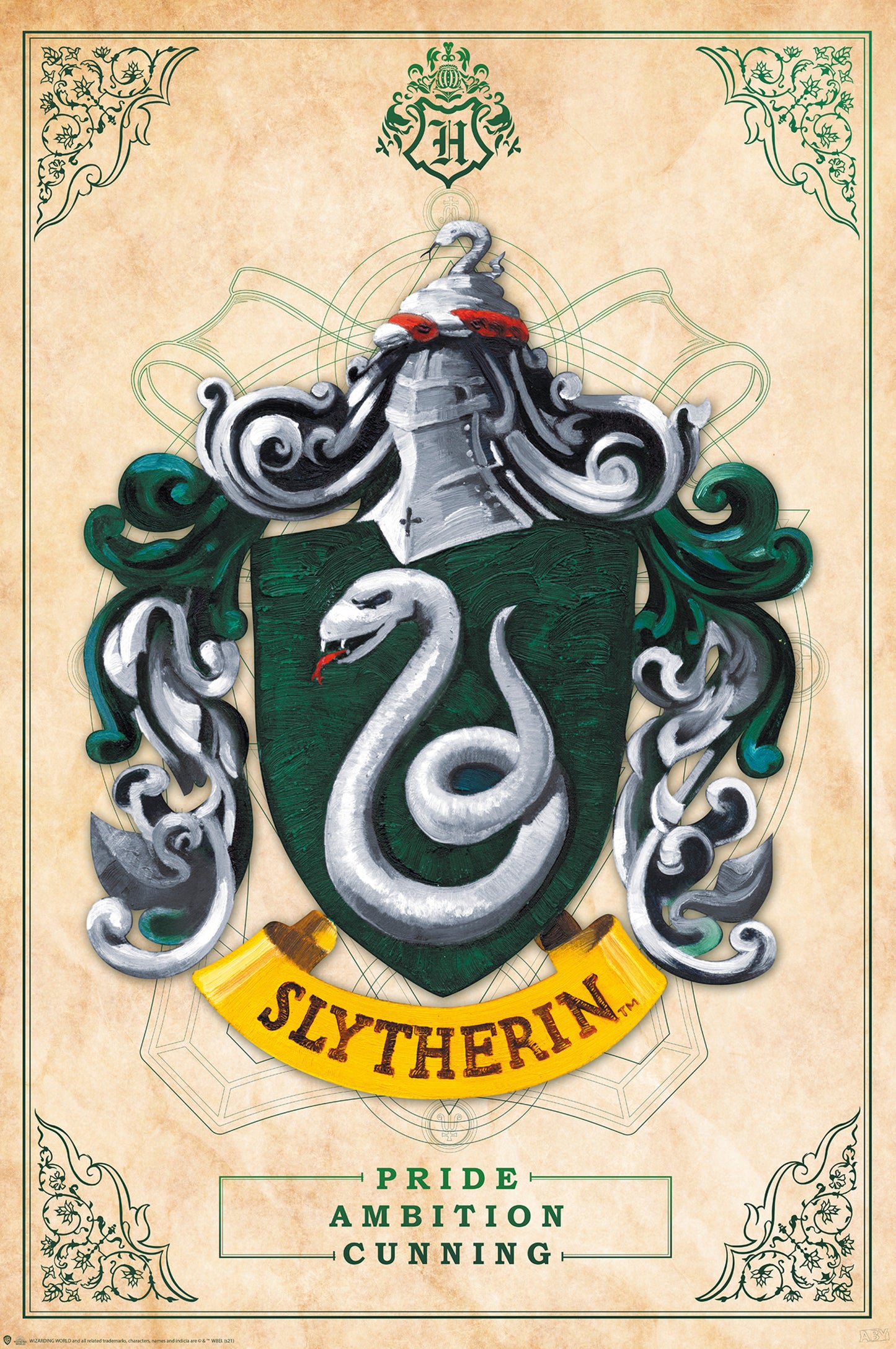 Poster Harry Potter - Slytherin 61x91,5cm