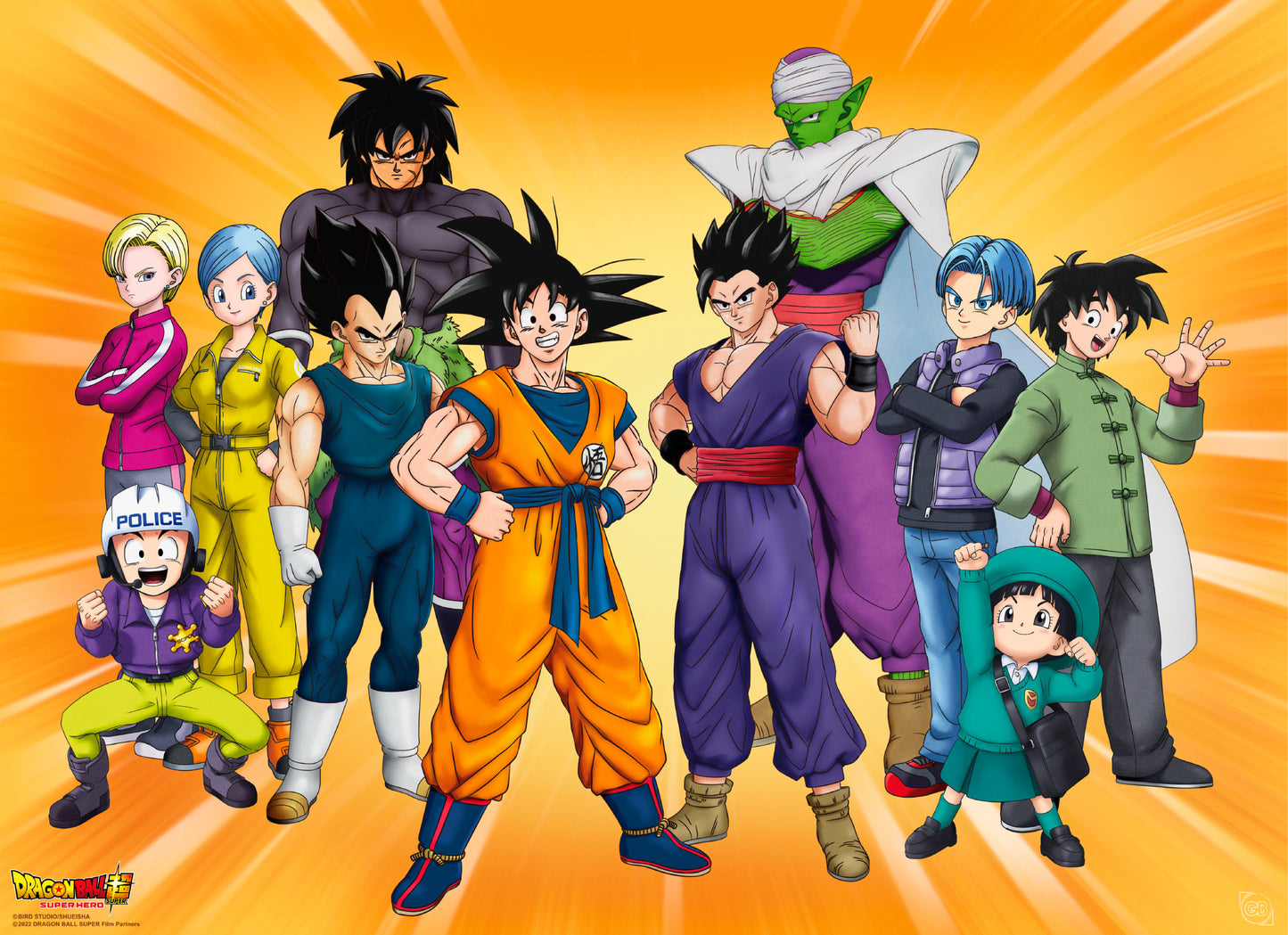 Poster Dragon Ball - Hero Goku's group 52x38cm
