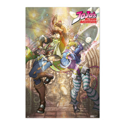 Poster Jojo's Bizarre Adventure - Joseph Joestar & Caesar Zeppeli 61x91,5cm