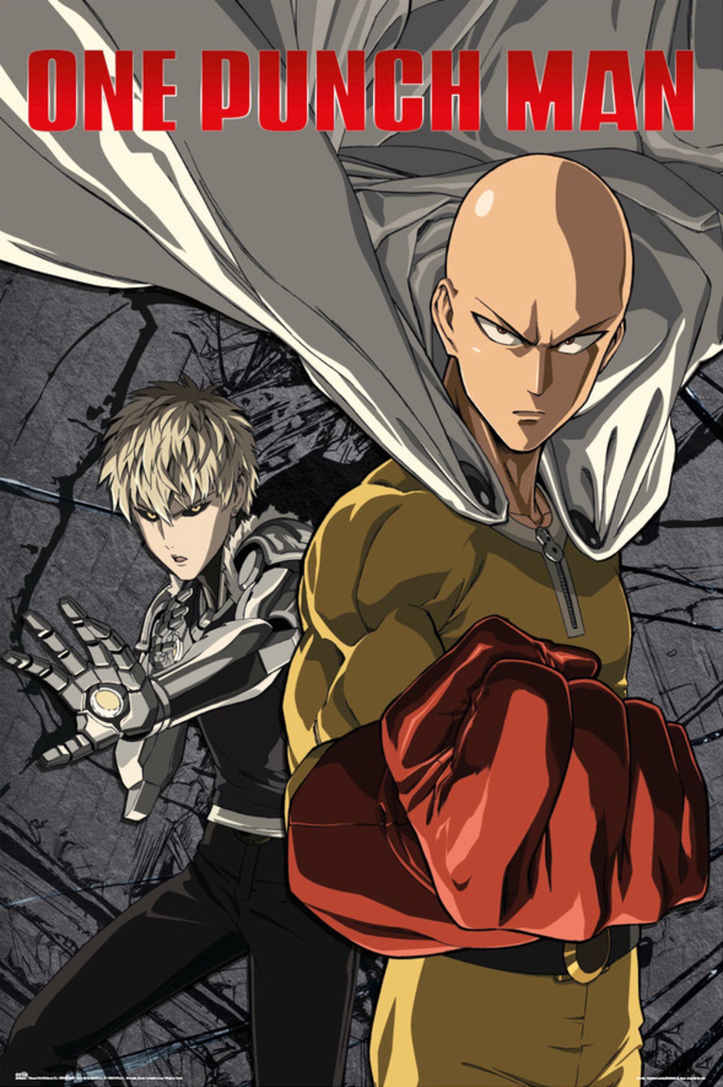 Poster One Punch Man - Saitama vs. Genos 61x91,5cm