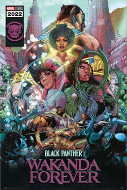 Poster Marvel - Black Panther - Wakanda Forever Comic 61x91,5cm